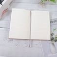 thumbnail image 4 of OULII 1Pc Premium Hardcover Notebook Brown PU Thickened Paper Recipe Diary Writing Book, 4 of 4