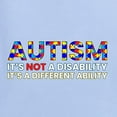 thumbnail image 2 of Autism Awareness Puzzle | Autism Is Not A Disablity Itâ€™s A Different Abilty Inspirational Christian Womens Graphic T-Shirt, Light Blue, X-Large, 2 of 5