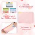 thumbnail image 7 of Bocaoying 6 Pairs Girl Crew Athletic Socks, Cotton Socks with Multicolor Hearts Cartoon Patterns for Kids Running Sport Indoor Outdoor, 7 of 7