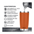 thumbnail image 2 of Vaso Térmico Bloosom  Portátil De Acero Inoxidable 20oz Con Calor/frí Rojo Naranja, 2 of 4