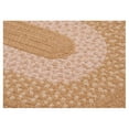 thumbnail image 2 of Colonial Mills 8' x 10' Gold and Beige Reversible Oval Area Throw Rug, 2 of 2
