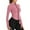 Pink, variant on Solid Color Women Full Zipper Light Sportswear With Thumb Opening Walking Coat Cutting For Training Yoga Coat Classic Dailywear