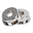 thumbnail image 2 of Electrosocket Output Jack Plate, Glossy Finish 2PCS Electric Guitar Jack Cover Standard Opening  For Musical Instrument Repair Silver, 2 of 8