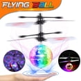 thumbnail image 3 of Helicóptero eléctrico luminoso con bola voladora para niños, luz LED para destellear colorida, Sensor infrarrojo, juguete para regalo, 3 of 8
