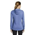 thumbnail image 2 of Sport-Tek Women's Tri-Blend Wicking Fleece Hoodie, True Royal Heather, Medium, 2 of 4