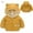Yellow, variant on WOYY Toddler Girls Down Padded Jacket Children's Cartoon Hooded Puffer Coat, Sizes 4-5T