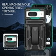 thumbnail image 5 of For Google Pixel 8 Case with Belt Clip Holster, Heavy Duty Military Grade Drop Protective, 360° Rotating Kickstand Shockproof TPU Shell Durable Rugged Cover For Google Pixel 8, Darkgreen, 5 of 15