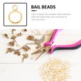 thumbnail image 6 of 100Pcs Bail Beads Stainless Steel Hanger Links Pendant Bail Hanger Links for Dangle Jewelry Making, 6 of 6