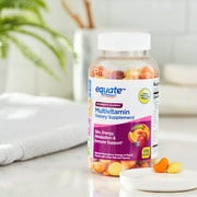 Equate Womens Multivitamin Gummies for Skin, Mixed Berry Orange and Peach, 170 Count, Compare to Centrum Womens Multigummies