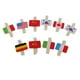 thumbnail image 1 of 10 piezas de pinzas de con bandera nacional, clips para colgar fotografía de papel para, 1 of 9
