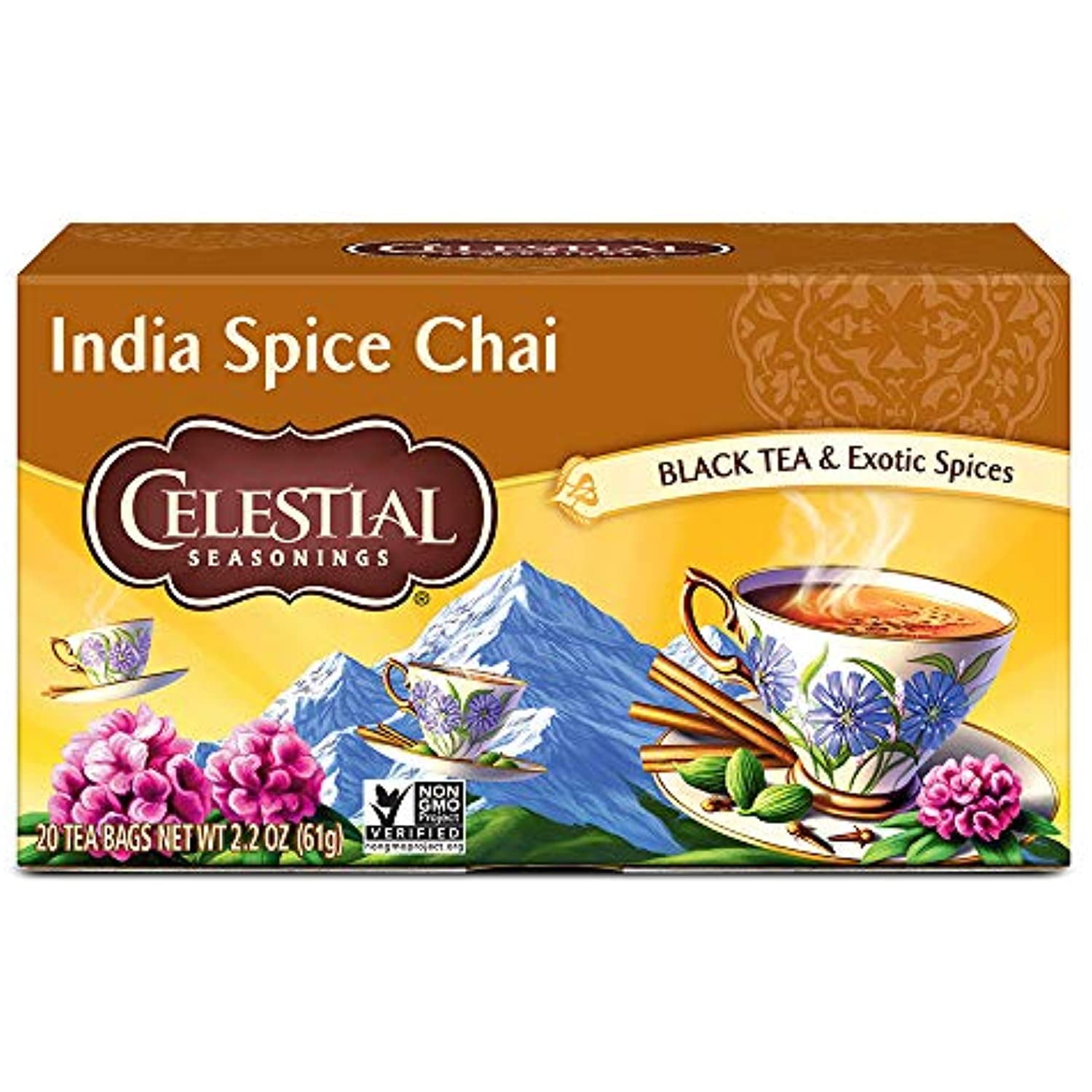 Celestial Seasonings India Spice Chai Tea Bags - 20 Ct - Walmart.com