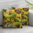 thumbnail image 3 of nygtbtfer Yellow Throw Pillow Cover Set of 2 Spring Floral Flowers Pillow Cases Summer Pillow Cover Decorative Pillowcase Farmhouse Decor for Sofa Couch Home White, 3 of 7