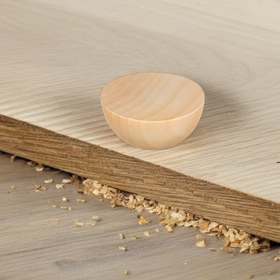 WEAVILUX Lotus Wood Half Round Beads 20 Pieces for Crafts Home Decor Jewelry Making Supplies