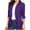 Purple, variant on jjayotai Women's Open Front Cardigan, 3/4 Sleeve Draped Ruffles Soft Knited Sweaters Fall Lightweight Casual Loose Blouse Tops