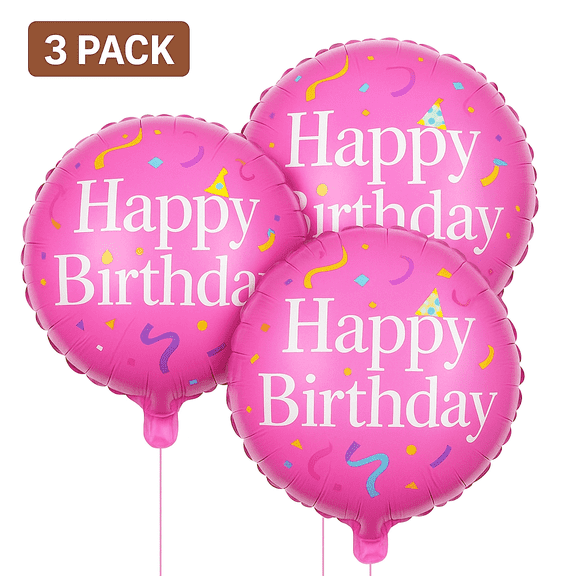 Happy Birthday Foil Balloon Balloons for Birthday Party 18in Round Balloons