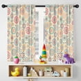 thumbnail image 5 of Blackout Kids Curtains,Multicolor Ethnic Floral Pattern Childrens Insulated Curtains Set Of 2,Bedroom Essentials,Toddler Room Decor 42x54in(106x137cm), 5 of 5