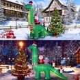 thumbnail image 3 of Decoración navideña inflable HZGDEJTG con diseño de dinosaurio de Papá Noel, 4 m, 3 of 7