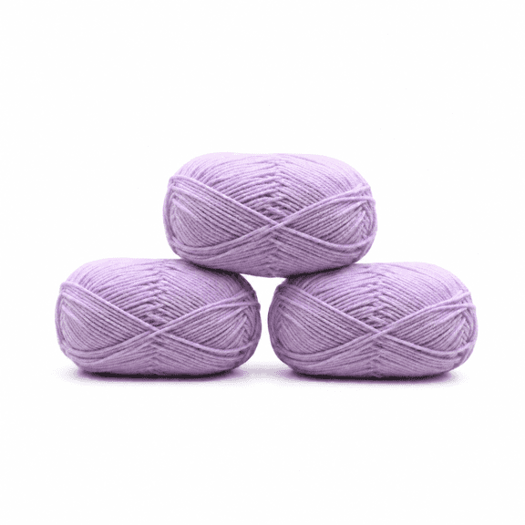 Light Purple Acrylic Yarn for Crocheting & Knitting, Easy to Clean, Suitable for Blankets, Beanies and Handmade Craft Projects, 100 Yards, 50g