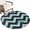 Teal, Black, Gray, variant on Washable Round Rugs 7ft Abstract Pink Circle Rug Non-Slip Soft Non-Shedding Low-Profile Geometric Zigzag Waves Bohemian Stripes Large Area Rug Carpet for Living Room Bedroom Dining Room Home Decor
