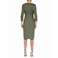 thumbnail image 2 of L’AGENCE womens L'AGENCE Bordeaux 3/4 Sleeve Midi Dress, 0, Green, 2 of 4