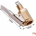 thumbnail image 2 of Adaptador de válvula de neumático de coche de 2 piezas, boquilla de bomba de 8mm adaptador de conector de abrazadera de Clip de válvula de inflado de latón para neumático de coche o camión, Kuyhfg Bienvenido a Kuyhfg, 2 of 3