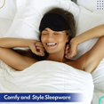 thumbnail image 5 of Premium Velvet 3d Sleeping Mask For Women Men With Adjustable Strap, 5 of 5