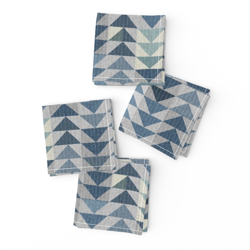 Southwestern Geometric Boho Geo Cotton Dinner Napkins by Roostery Set of 2 