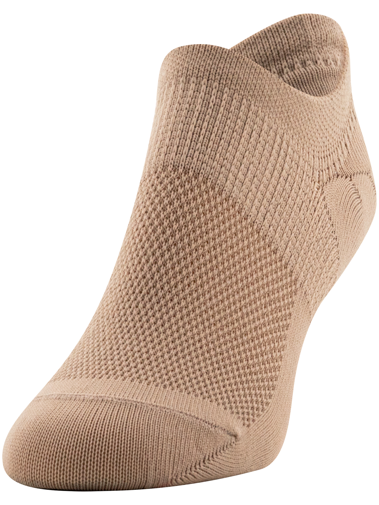 PEDS Women's All Day Active Nylon Invisible Socks Assorted, 6 Pairs, Sizes 5-10
