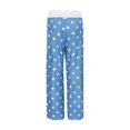 thumbnail image 4 of Birdeem Womens Lace-Up Printed Waist Stitching Casual Trousers, 4 of 9
