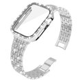 thumbnail image 1 of Correa de metal para Apple Watch Band 41mm 45mm 40mm 44mm Mujer Diamante Pulsera de eslabones de acero inoxidable iWatch 8 7 6 SE 5 3 Accesorios Tan Jianjun unisex, 1 of 2
