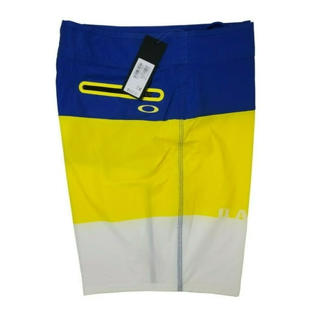 Mens Oakley Color Block Board Short 19" Blazing Yellow - Size 34