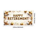 thumbnail image 1 of Happy Retirement Party Banner Backdrop Celebration Background Decorations Photography Props Balloons Cheers Event Supplies Retirement Party, 1 of 4