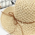 thumbnail image 3 of Straw Hats for Women Floppy Foldable Womens Beach Hat Trendy Womens Floppy Sun Hat Wicker Hat Womens Straw Hats for Summer, 3 of 3