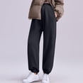thumbnail image 6 of qelini Maternity Joggers with Pockets for Women High Waist Belly Support Pants Solid Color Full Length Trousers, 6 of 6