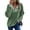Mist Green, variant on Womens Sweatshirt Ribbed Texture Button Up V Neck Sweatshirts Long Sleeve Patchwork Shirts Casual Fall Pullover Tops