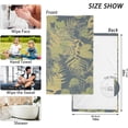 thumbnail image 2 of Coolnut Hand Towels Retro Leaves Pattern Patterned 2 PCS, Cotton Bath Towel for Drying Face Hands Body Decorative Water Absorbent Lightweight Towels for Bathroom Ktichen Travel Gym, 16"x28", 2 of 6