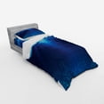 thumbnail image 3 of Ambesonne Ocean Bedding Set 4 Pcs, Sandy Seabed Sea Scene, Queen, Navy Blue Aqua, 3 of 3