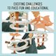 thumbnail image 2 of Juego de pista de carreras eléctrica de dinosaurios: pista de doble bucle, juguete educativo y de aprendizaje para niños de 3 a 7 años, para niños y niñas, 2 of 5