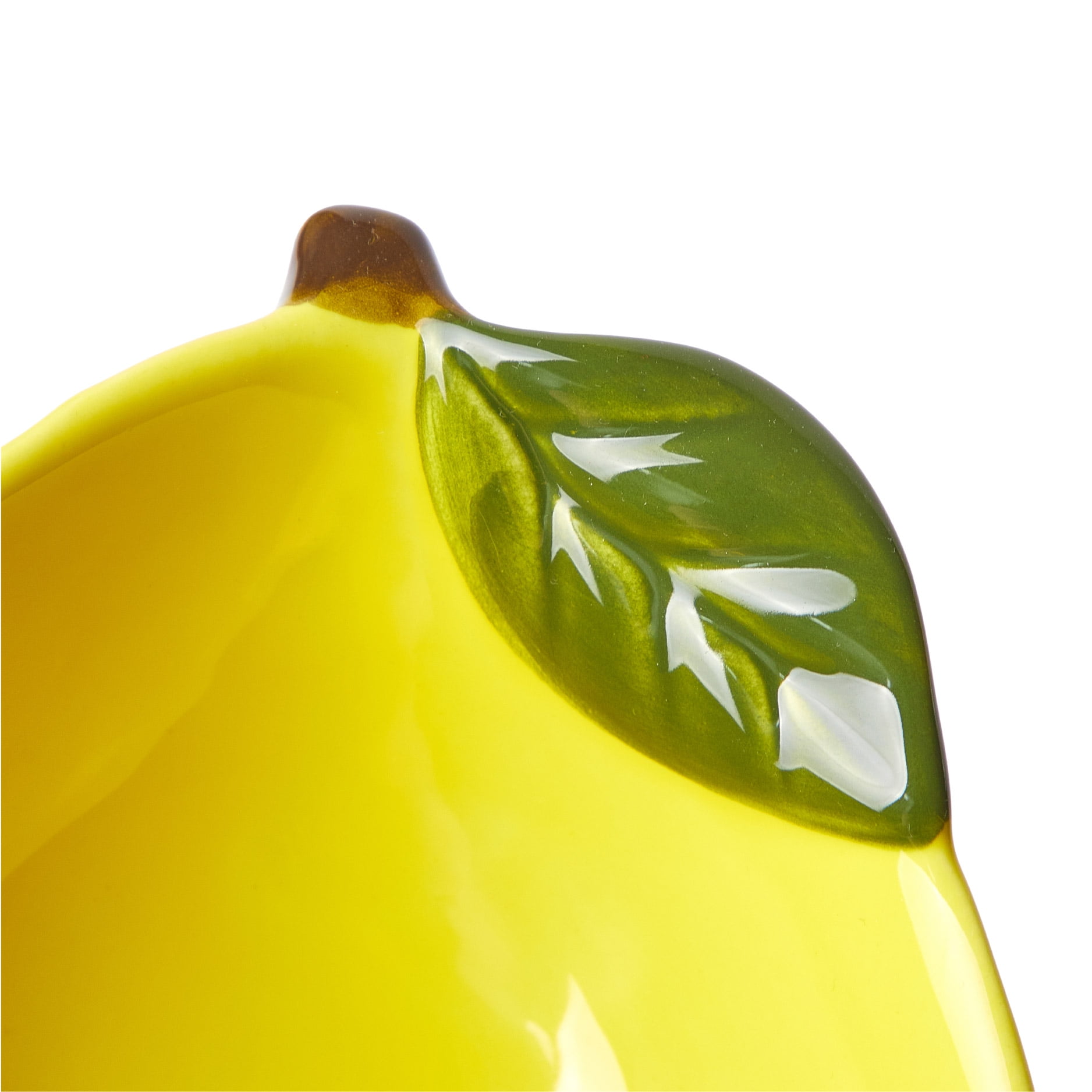 Mainstays Yellow Ceramic Lemon Bowl, 8.07