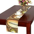 thumbnail image 3 of MKHERT Hand Drawn Sport Design Table Runner for Kitchen Wedding Party Home Decor 14x72 inch, 3 of 4