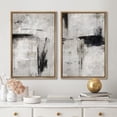 thumbnail image 2 of IDEA4WALL Framed Canvas Print Wall Art Set Grey & Black Abstract Shape Illustrations Modern Art Decorative Bohemian Chic Artwork for Living Room, Bedroom, Office - Natural 24"x36"x3, 2 of 5