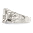 thumbnail image 3 of Auriga 925 Sterling Silver Nugget Ring Size 11 for Men, 3 of 6