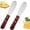 2Pcs, variant on Bxaolu 2 Pcs Butter Knife Spreader, Cheese Spreader Knife, Stainless Steel Straight Edge Wide Butter Spreaders with Wood Handle for Sandwich Cream Condiment Knives Set Kitchen Utensils Tools