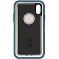 thumbnail image 5 of OtterBox Defender Series Screenless Edition Case for iPhone XR Only - Holster Clip Included - Non-Retail Packaging - Big Sur Pale Beige/Corsair, 5 of 9