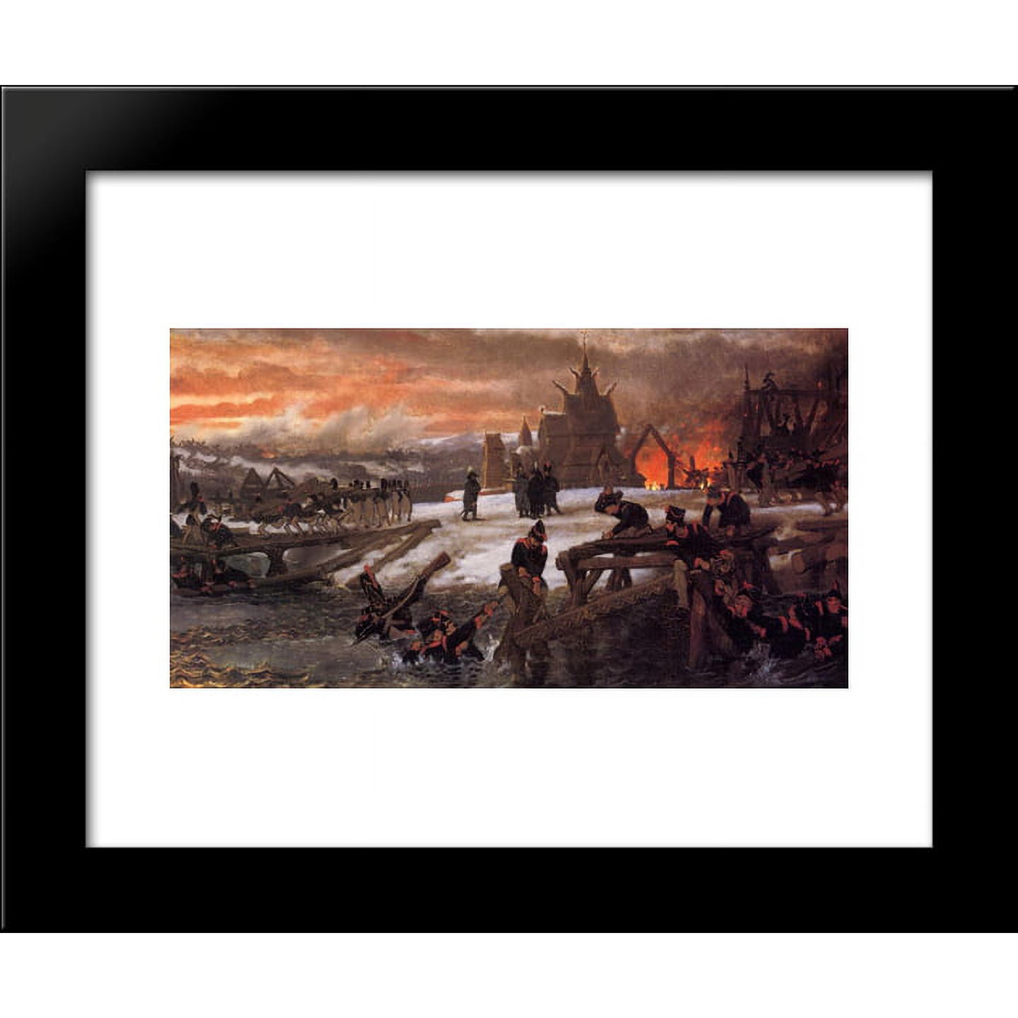 The Crossing of the River Berizina 20x24 Framed Art Print by Alma-Tadema, Sir...