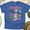 Royal, variant on Colorful Florida Travel Shirt – Flamingo, Palm, and Margarita Beach Tee , White, Size S
