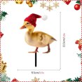 thumbnail image 6 of Qocolhg 5 Pieces Christmas Duck Decoration Garden Stakes Yard Art Decor Duck with Santa Hat Realistic Lifelike Animal Stakes for Lawn Landscape Pathway Farm, 6 of 7