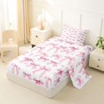 thumbnail image 2 of Erosebridal Cute Pink Bow Kids Twin Sheet Sets,Kawaii Coquette Bowtie Bedding For Bowknot Lover 3 Pieces, 2 of 6