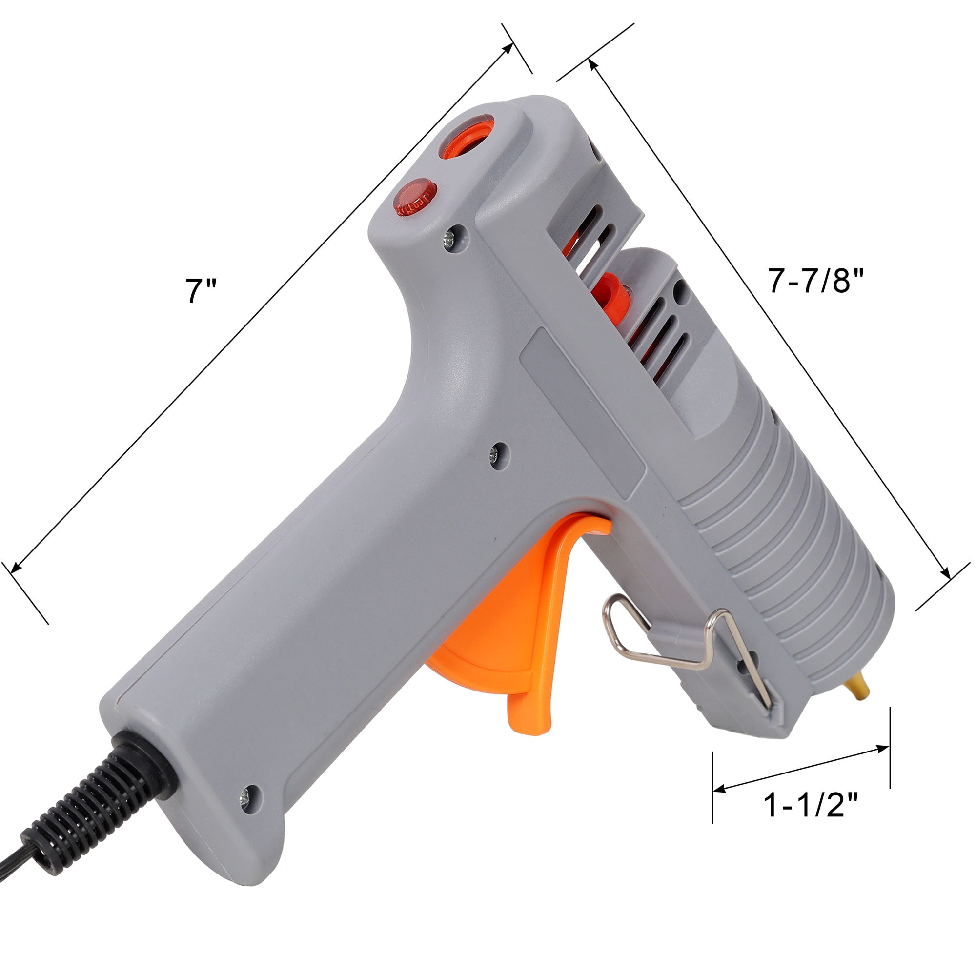 150W Hot Glue Gun, Temperature Adjustable Professional Glue Gun with 6 Copper Nozzles, DIY Craft Repair Thermo Tool with 6Pcs Highly Viscous Glue Sticks, with Black Storage Bag