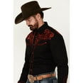 thumbnail image 2 of Rodeo Men's Clothing Embroidered Long Sleeve Snap Western Shirt - PS500-563 Medium, 2 of 4